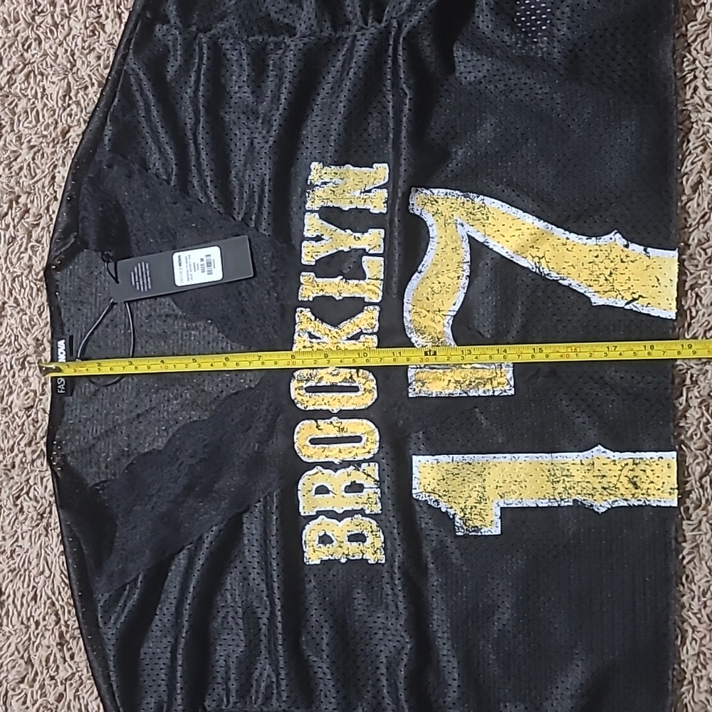 Fashion Nova Brooklyn Babe Lace Jersey Tee - Black Size Medium - Picture 7 of 10